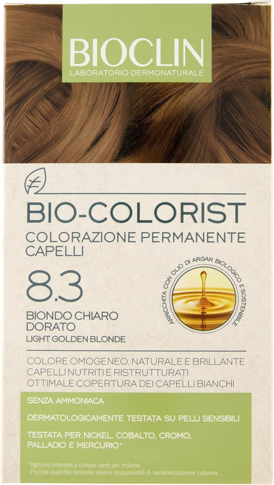 Bioclin Bio Colorist Colorazione Permanente Capelli 8.3 Biondo Chiaro Dorato