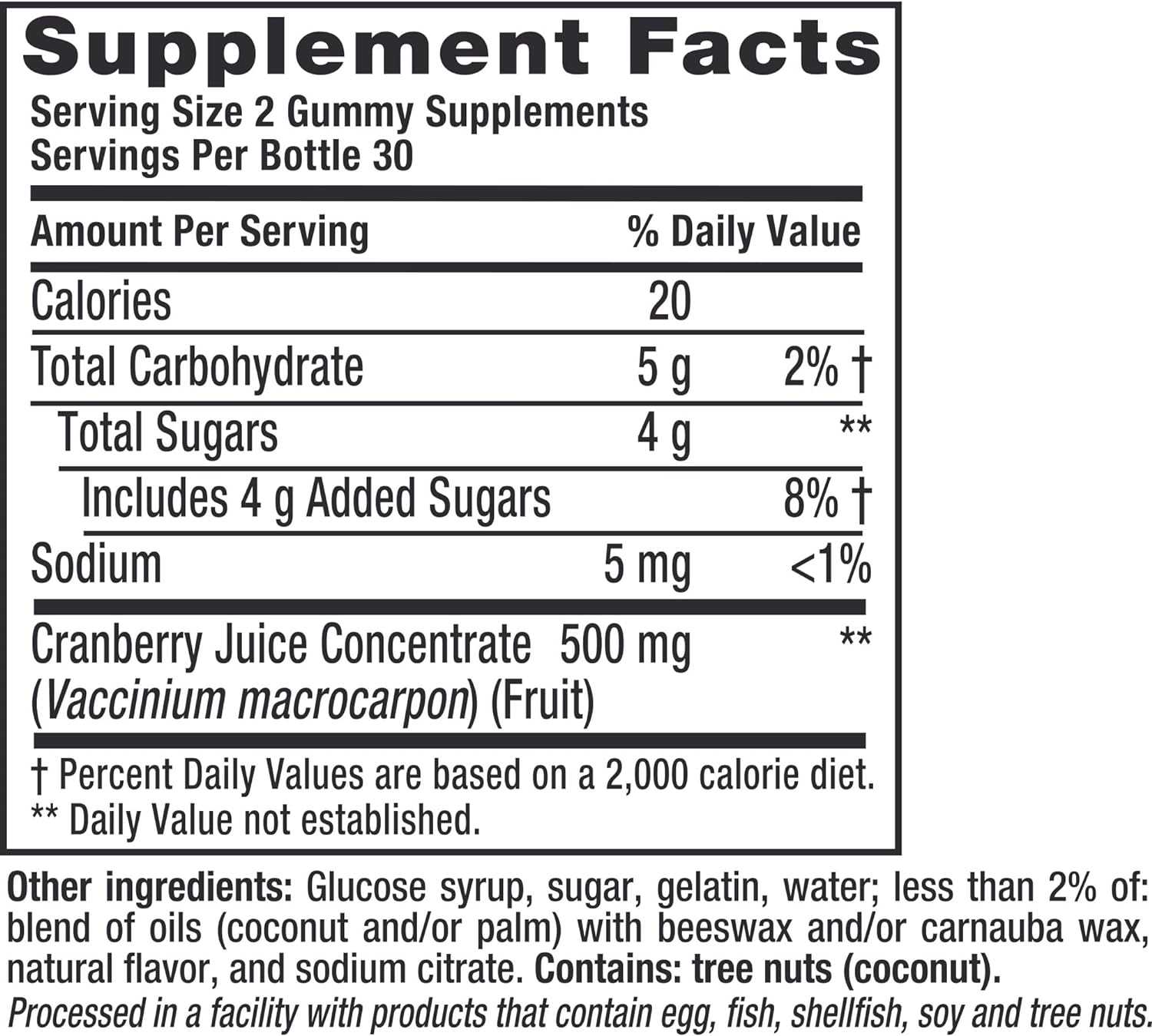 Vitafusion Cranberry Gummies for Women, 500mg Cranberry Juice Concentrate per Serving, 60ct