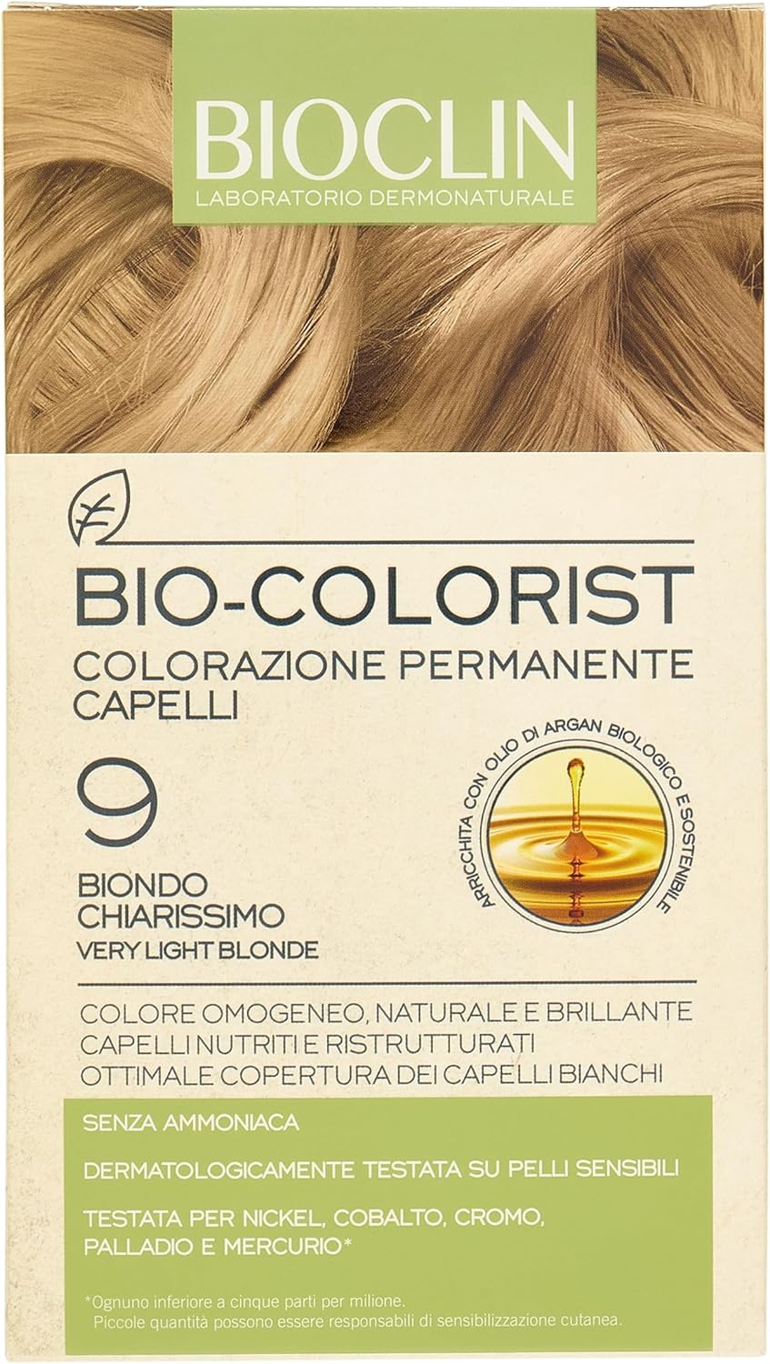 Bioclin Bio Colorist Colorazione Permanente Capelli Colore 9 Biondo Chiarissimo