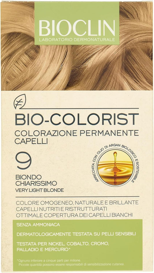 Bioclin Bio Colorist Colorazione Permanente Capelli Colore 9 Biondo Chiarissimo