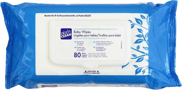 Nice 'N Clean Baby Wipes Soft-Pack With Aloe - Unscented, Hypoallergenic, 80 Wipes (Pack Of 12)