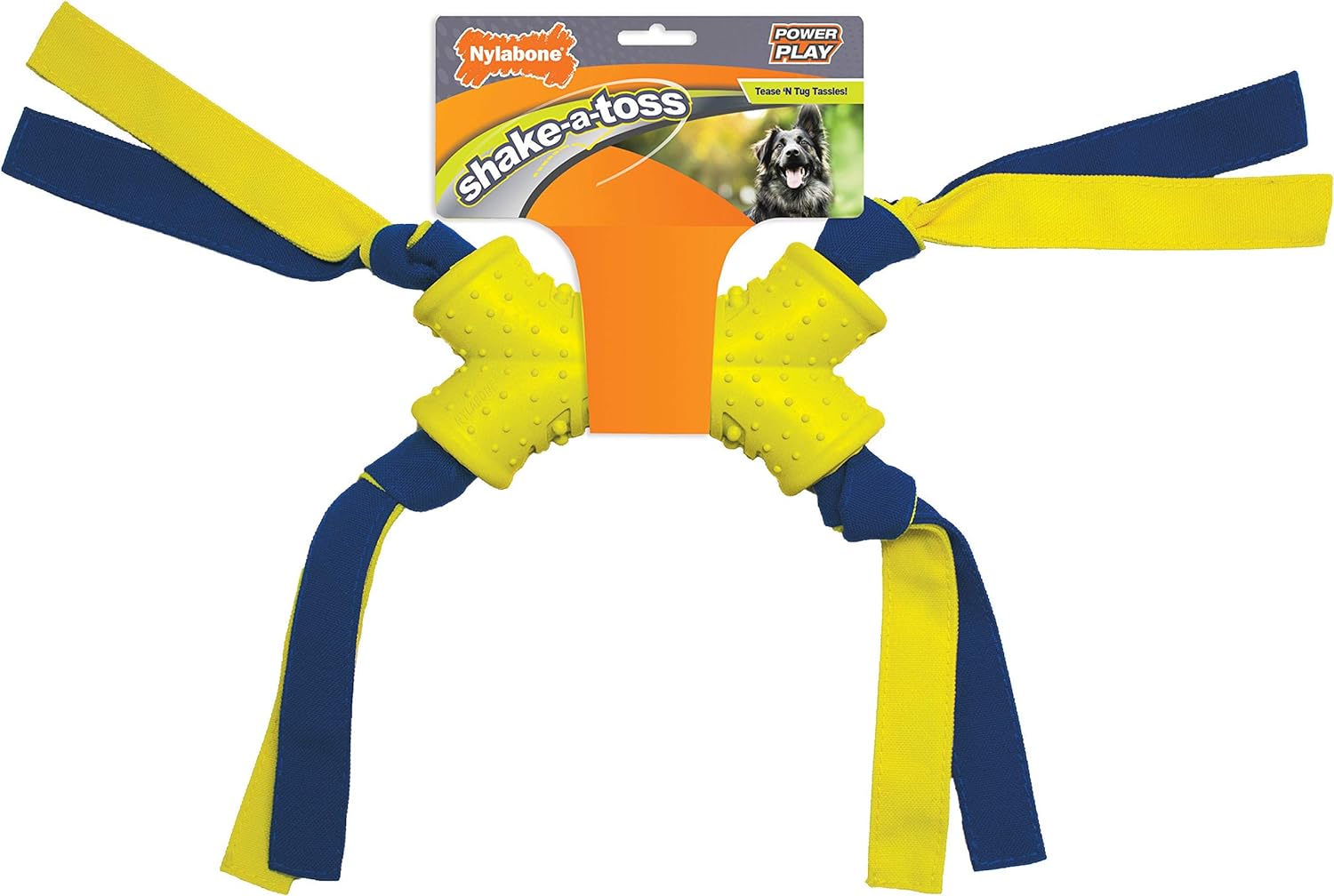 Nylabone Power Play Shake-A-Toss Interactive Play Toy, Fetch Toy For Dogs, Large (1 Count)