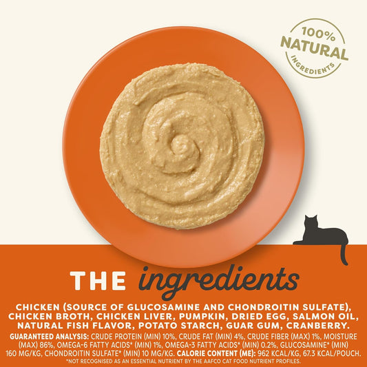 Applaws Natural Senior Wet Cat Food In Creamy Mousse, Limited Ingredient Cat Food With Real Protein, Chicken Breast & Pumpkin In Mousse (12 Count, 2.47 Oz Pouches)