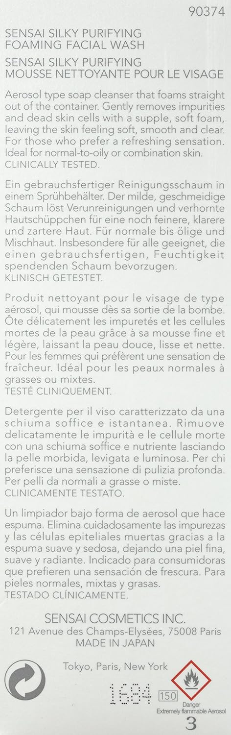 Sensai Purifying Foaming Facial Wash Step 2, Silky 150 Ml