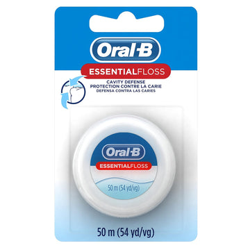 Oral-B Dental Floss, Essentialfloss Cavity Defense, 50 M, Pack Of 24