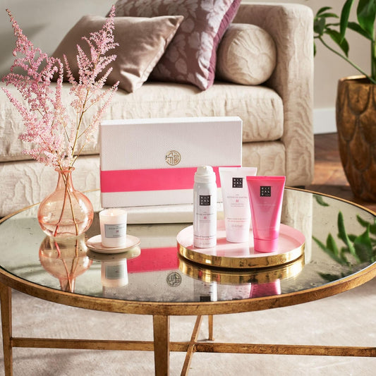 Rituals Gift Set The Ritual Of Sakura Medium - Home And Skincare Products Enriched With Cherry Blossom And Rice Milk - Bath Gift Box With Renewing And Soothing Properties
