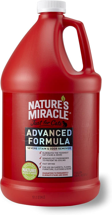 Nature'S Miracle Just For Cats Advanced Stain And Odor Formula 128Oz (Gallon)