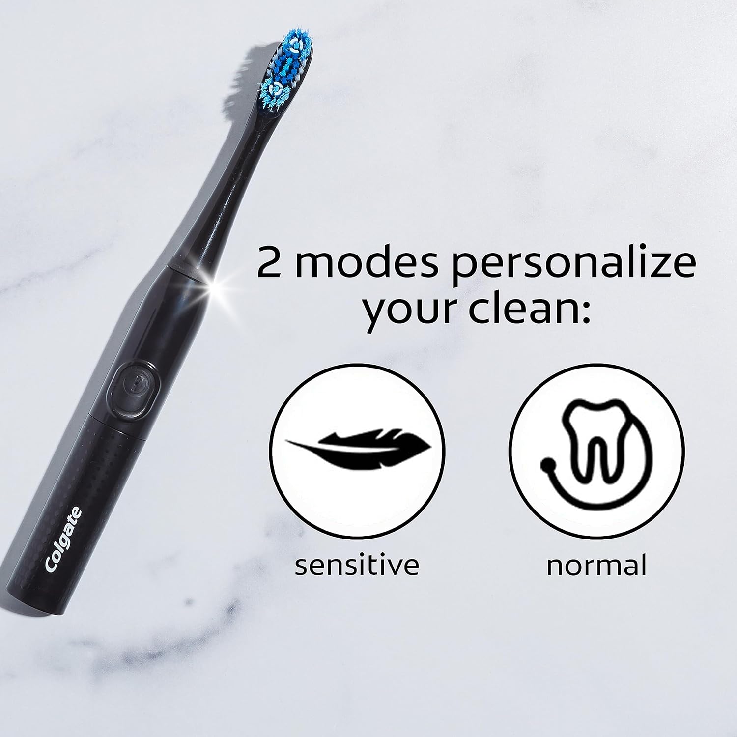 Colgate 360 Optic White Pro-Series Battery Black Toothbrush : Health & Household