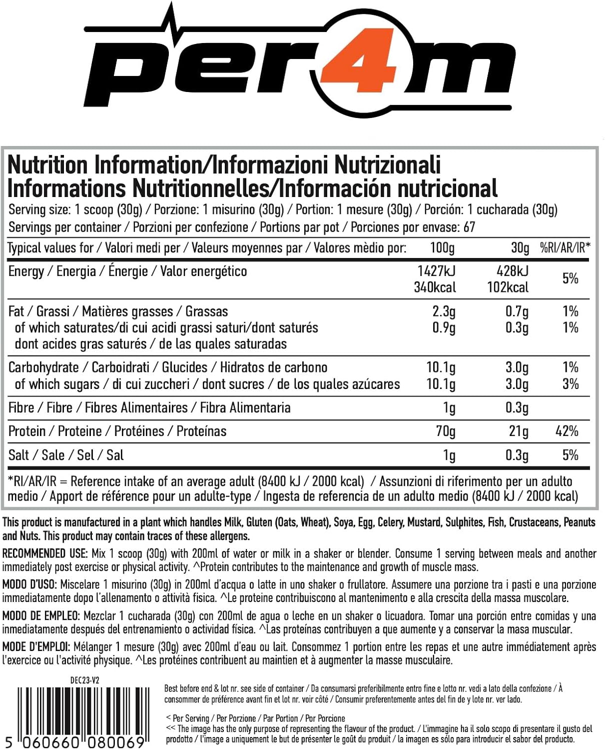Per4m Protein Whey Powder | 30 Servings of High Protein Shake with Amino Acids | for Optimal Nutrition When Training | Low Sugar Gym Supplements (Jammy Biscuit, 900g) : Amazon.co.uk: Health & Personal Care
