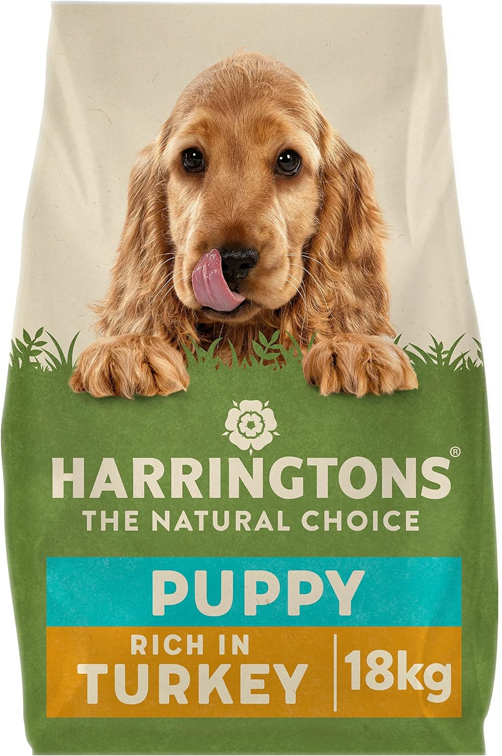 Harringtons Complete Puppy Dry Dog Food Turkey & Rice 18kg - Made with All Natural Ingredients?HARRPUP-18