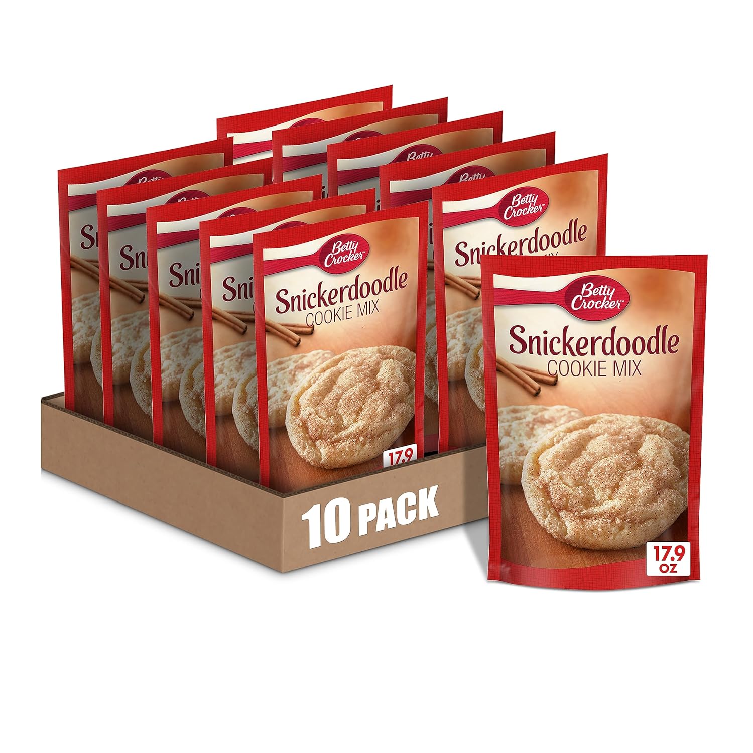 Betty Crocker Snickerdoodle Cookie Mix, 17.9 oz. (Pack of 10)