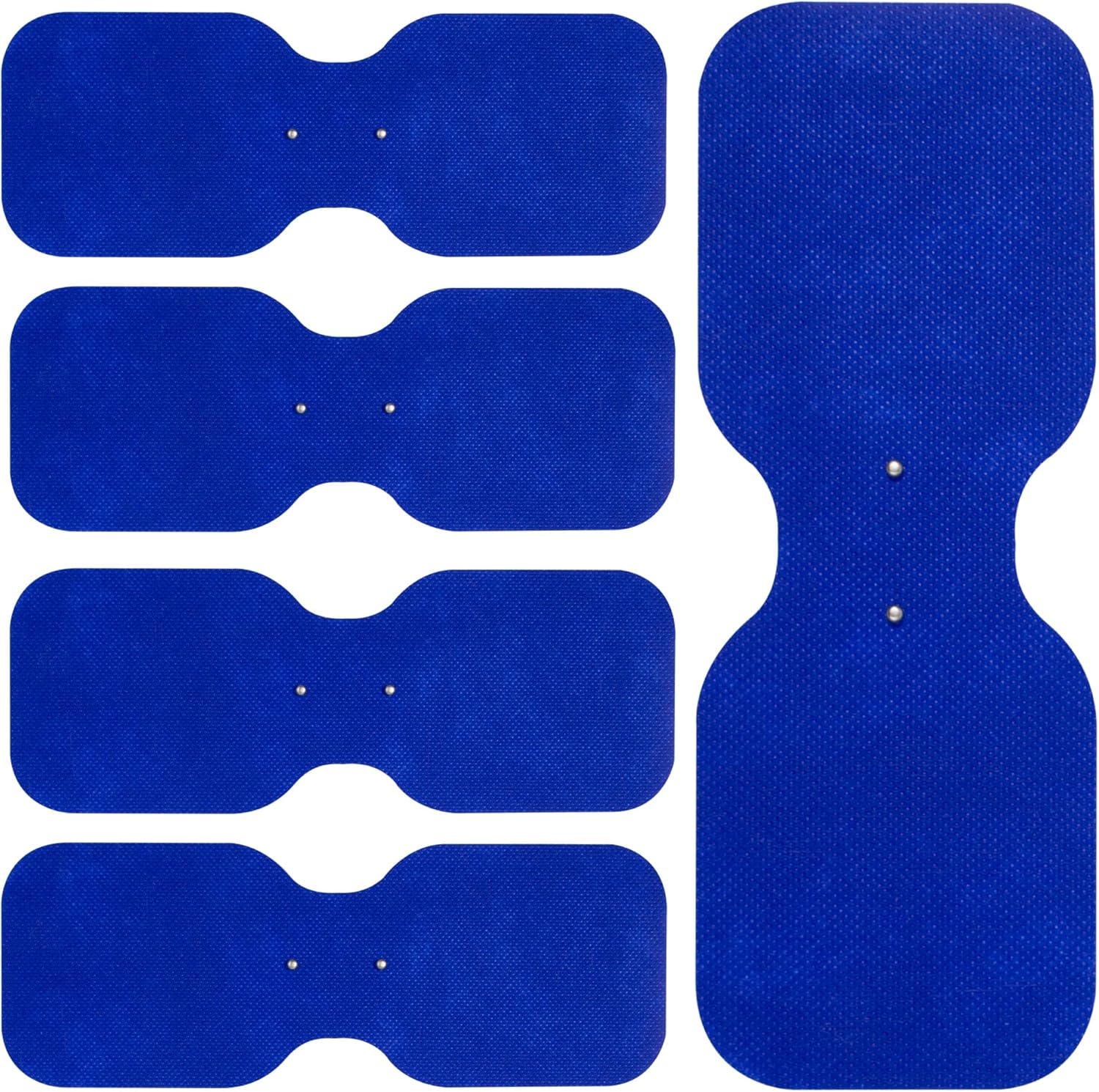 Med-Fit Large Lumbar Wireless Tens Self-Adhesive Electrode – Versatile, Durable, And Hassle-Free Pain Relief Ideal For The Lower Back (Blue, Large Lumbar 5 Pack)
