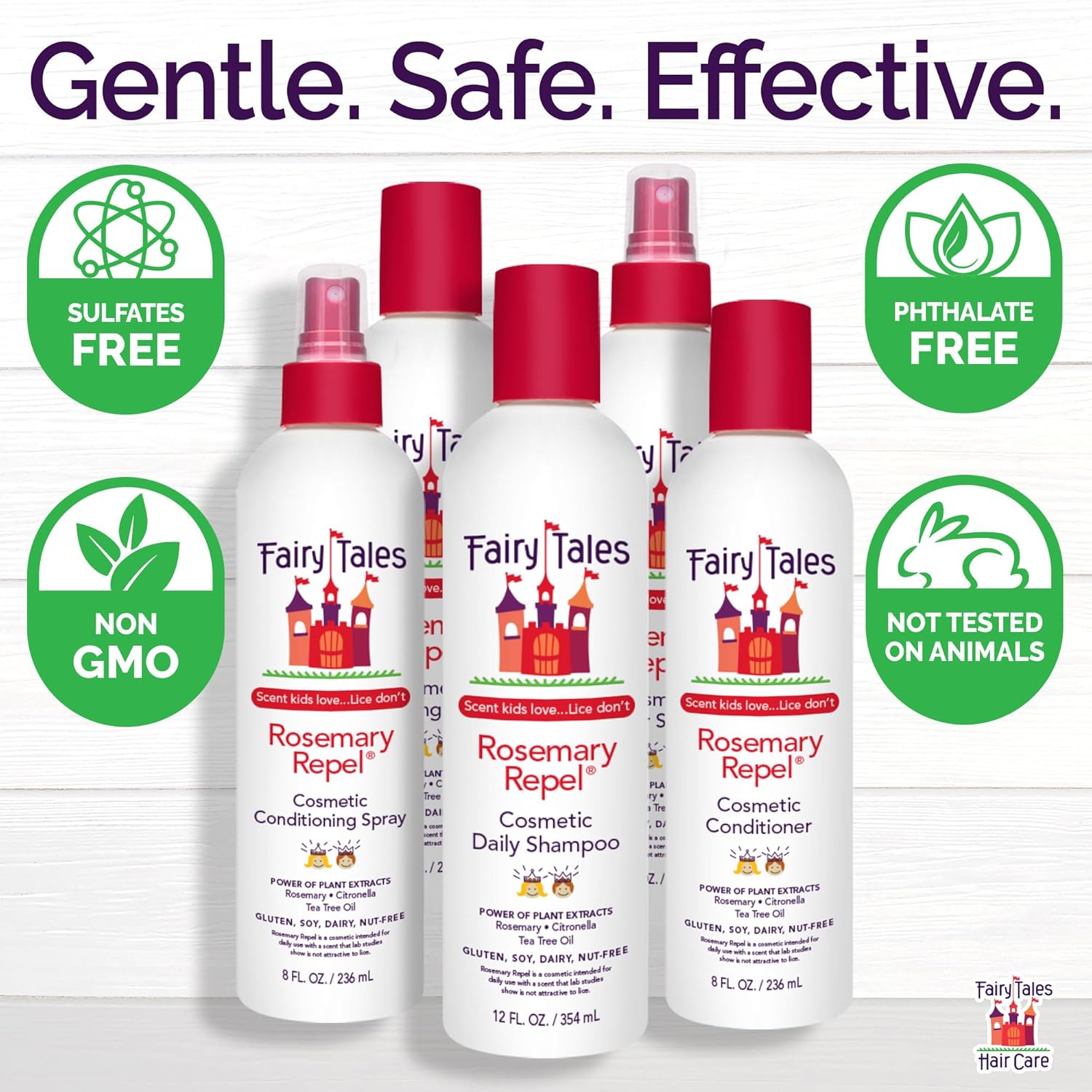 Fairy Tales Rosemary Repel Daily Kids Conditioning Spray – Kids Like the Smell, Lice Do Not, 8 fl oz. (Pack of 1) : Standard Hair Conditioners : Health & Household