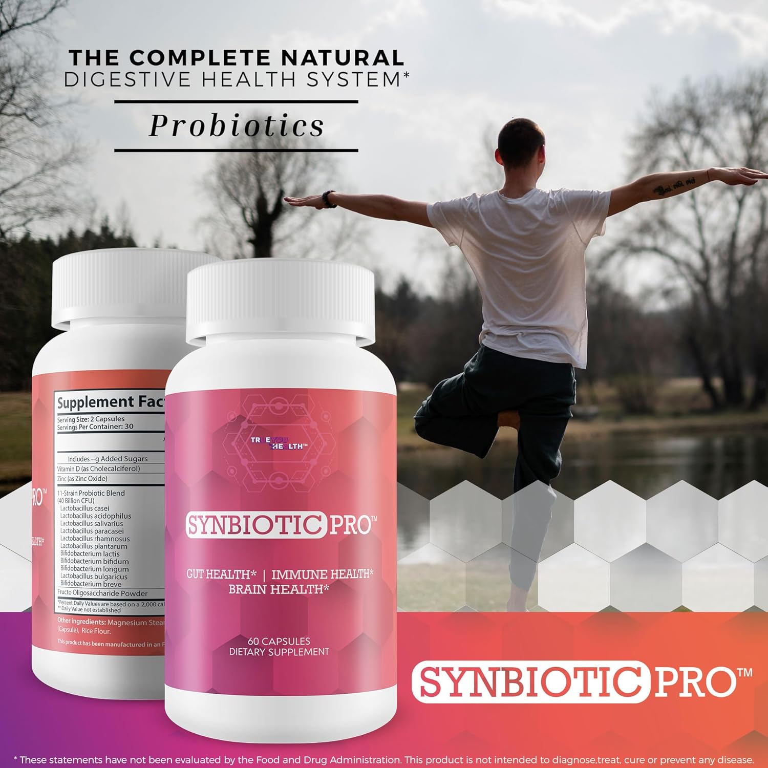 Synbiotic Pro - Our Best Daily Synbiotic Probiotics & Prebiotic - Gut Health - Gi Synbiotics Probiotics - Pro Synbiotic Probiotic Plus Prebiotic & Immune Support Vitamins - Synbiotics For Women & Men : Health & Household