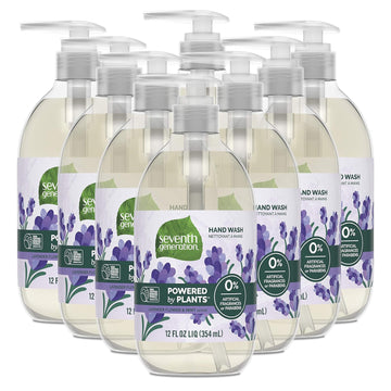 Seventh Generation Hand Soap, Lavender Flower & Mint, 12 Oz, 8 Pack (Packaging May Vary)