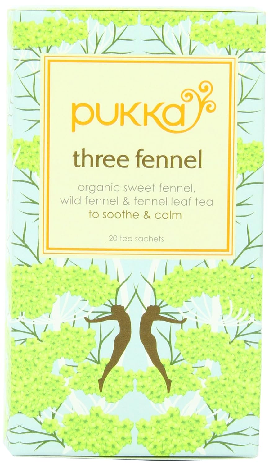 Pukka Organic Teas, Three Fennel, 20 Count