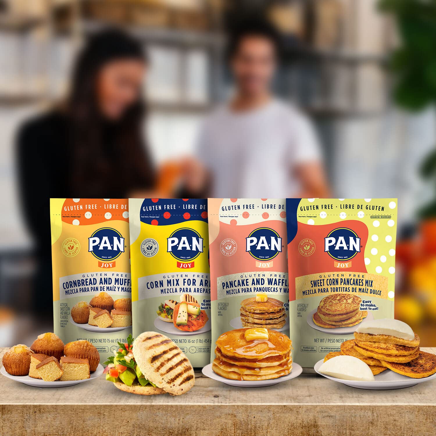 P.A.N Sweet Corn Pancakes Mix – Gluten Free Easy to Prepare 1 lb (Pack of 6) : Grocery & Gourmet Food
