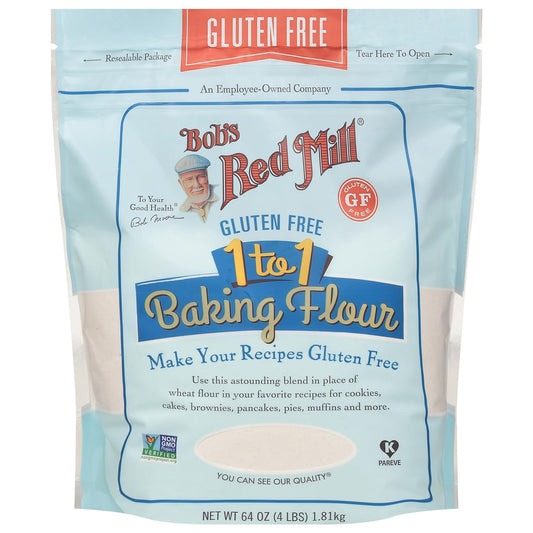 Bob'S Red Mill Gluten Free 1-To-1 Baking Flour, 64-Ounce (Pack Of 4)