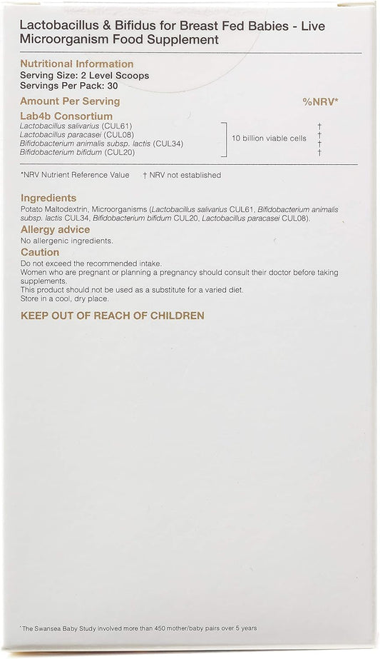 Proven Probiotics Lactobacillus & Bifidus For Breast Fed Babies - Full Of Lab4 Friendly Bacteria