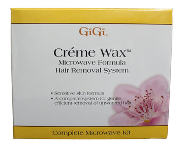 GiGi Crème Wax Microwave Kit for Hair Waxing/Hair Removal – Complete Hair Removal System