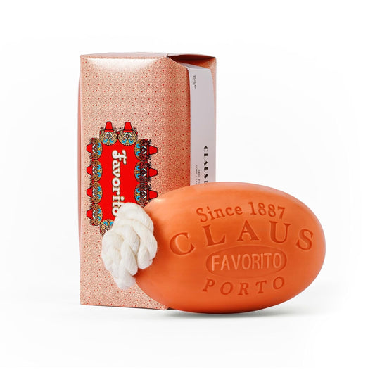 Claus Porto - Favorito Soap On A Rope | Floral Scent With Red Berries | Grape Seed, Argan + Vegetable Oil Base | Rich, Creamy Body Soap For Men + Women | Handcrafted, Long Lasting (350G | 12.4Oz) : Beauty & Personal Care