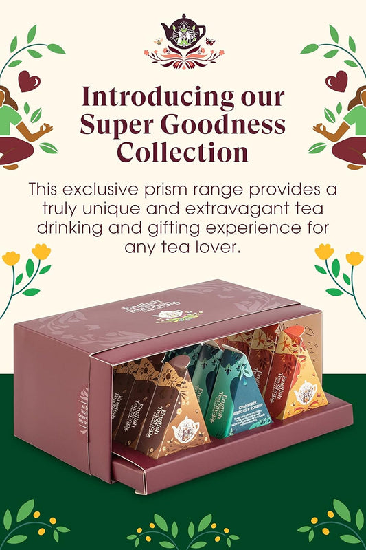 English Tea Shop Organic Super Goodness Collection - 12 Loose Leaf Pyramid Tea Bags