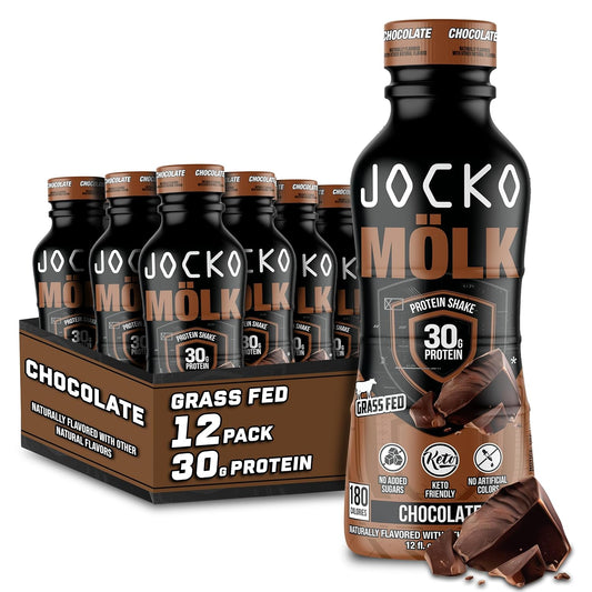 Jocko Mölk Rtd Protein Shakes Bundle - Chocolate & Banana Cream (24 Pack Total)