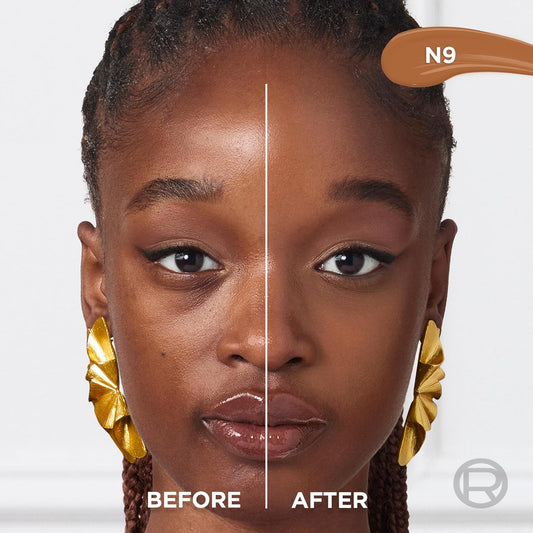 L’Oréal Paris True Match Radiant Serum Concealer, Brightening Under Eye Concealer Make Up With 1.5% Hyaluronic Acid And Caffeine, N9, 0.33 Oz