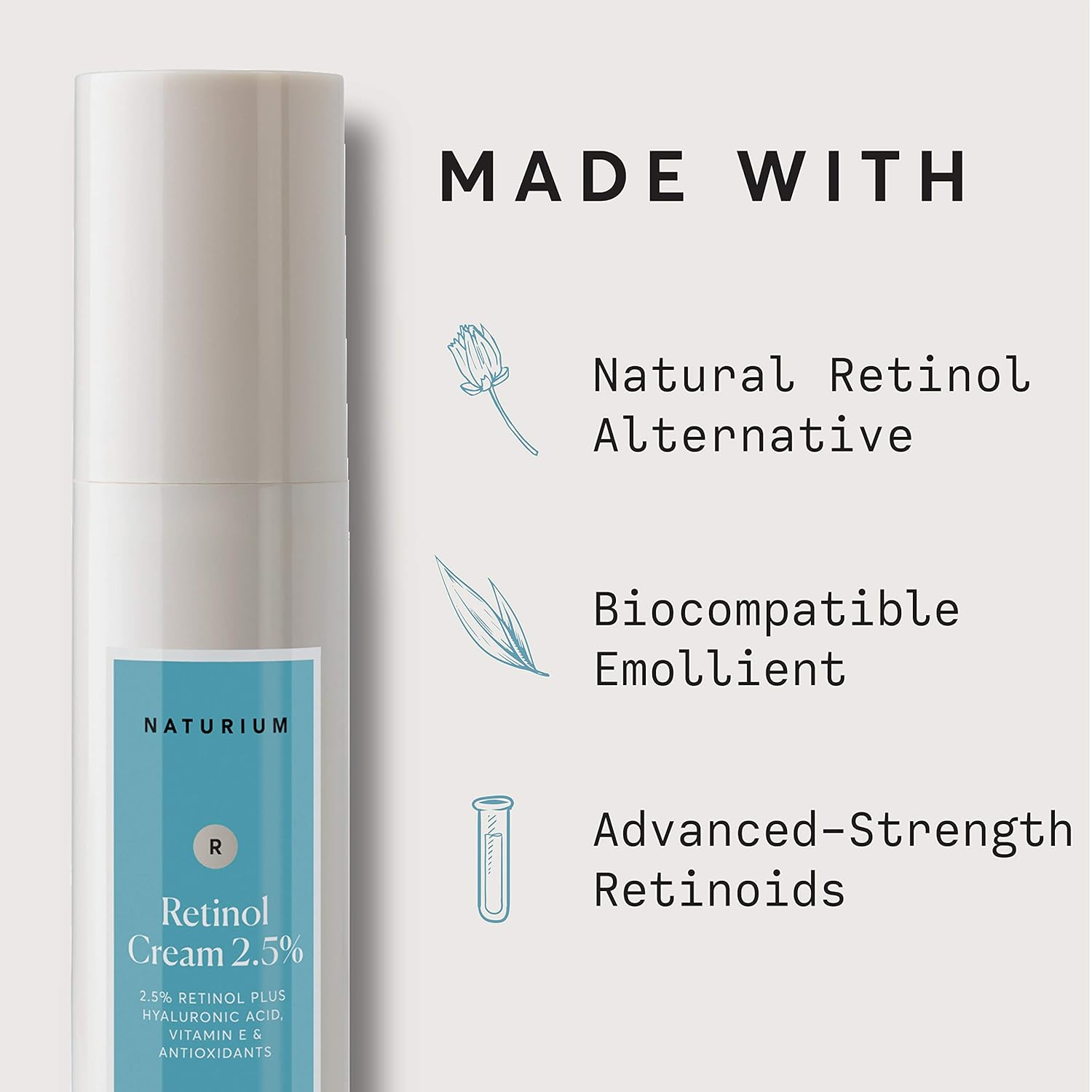 Naturium Retinol Complex Face Cream 2.5%, Moisturizing Anti-Aging Facial Cream, 1.7 Oz : Beauty & Personal Care