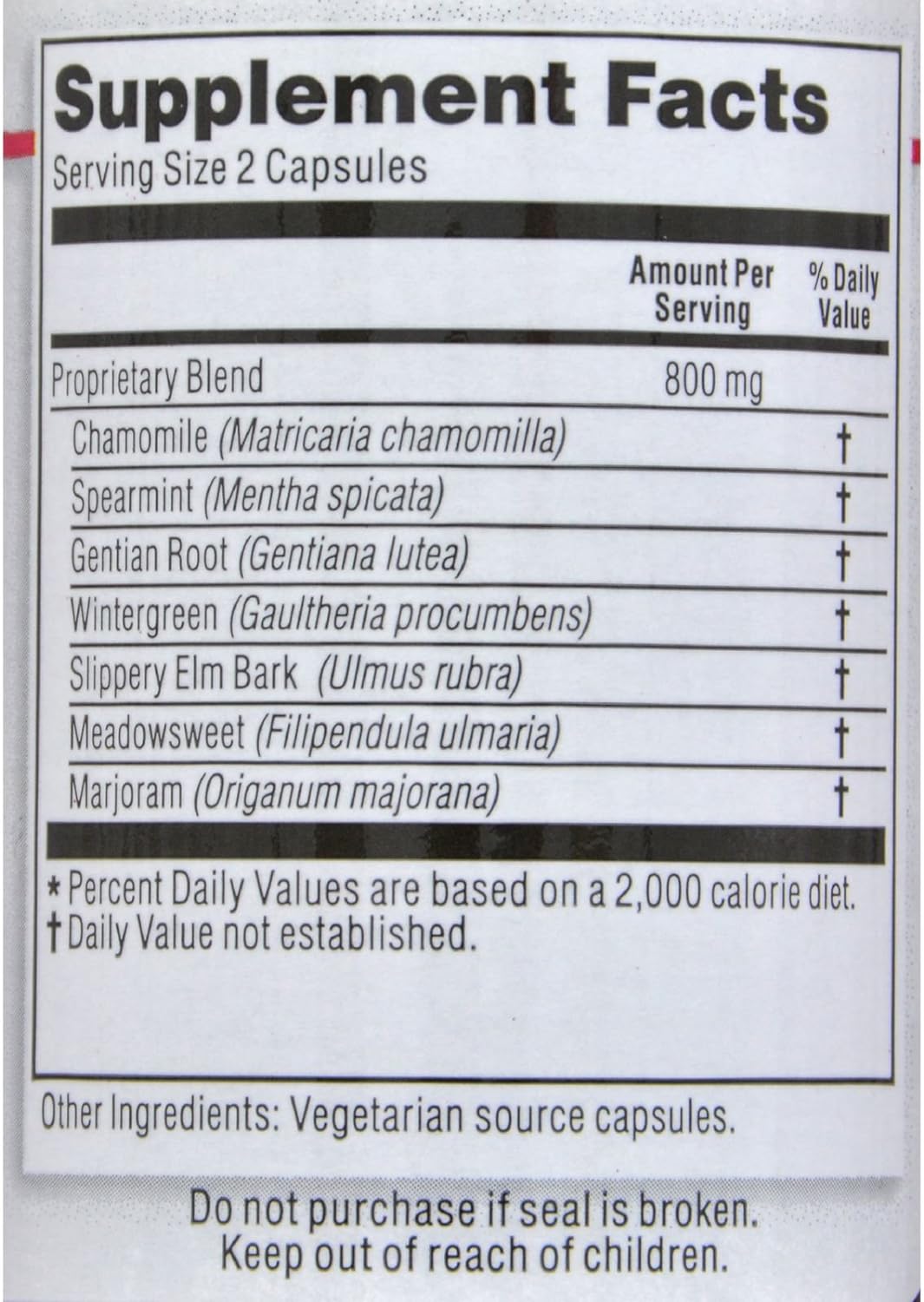 Kroeger Herb Healthy Gut Vegetarian Capsules, 100 Count : Health & Household