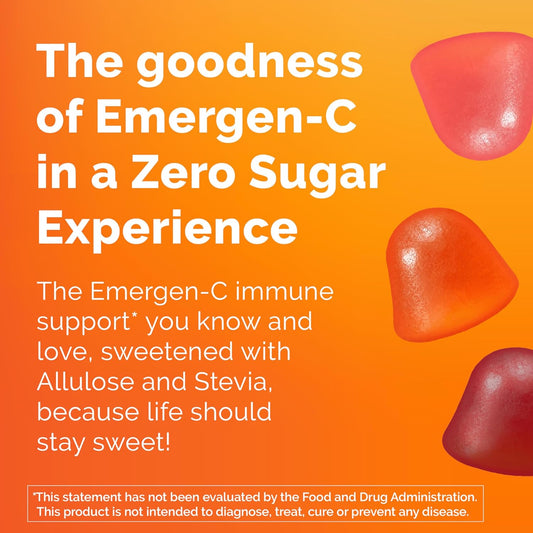 Emergen-C Zero Sugar Immune Support Kidz Gummies 36 Count