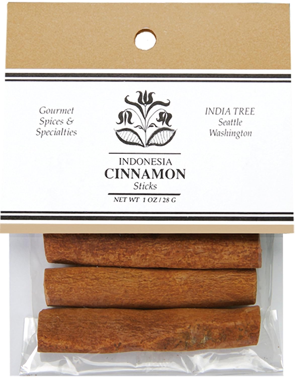 India Tree Cinnamon Sticks 2-3/4 Inches, 1 Oz (Pack Of 4)