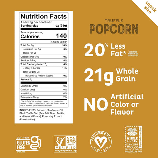 Heirloom Truffle Mini Popcorn By Pipcorn, 4.5 Oz