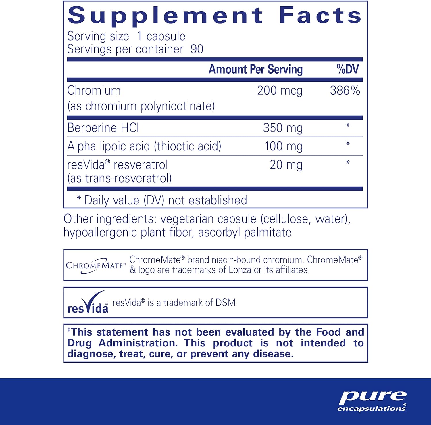 Pure Encapsulations Metabolic Xtra | Supplement to Support Insulin Receptor Function, Glucose Metabolism, and Homeostasis* | 90 Capsules