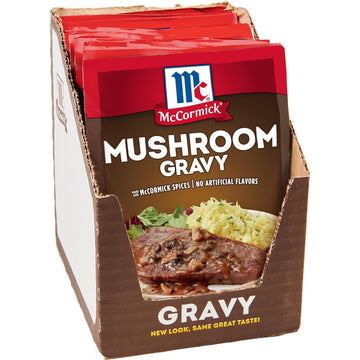 Mccormick Mushroom Gravy Mix, 0.75 Oz (Pack Of 12)