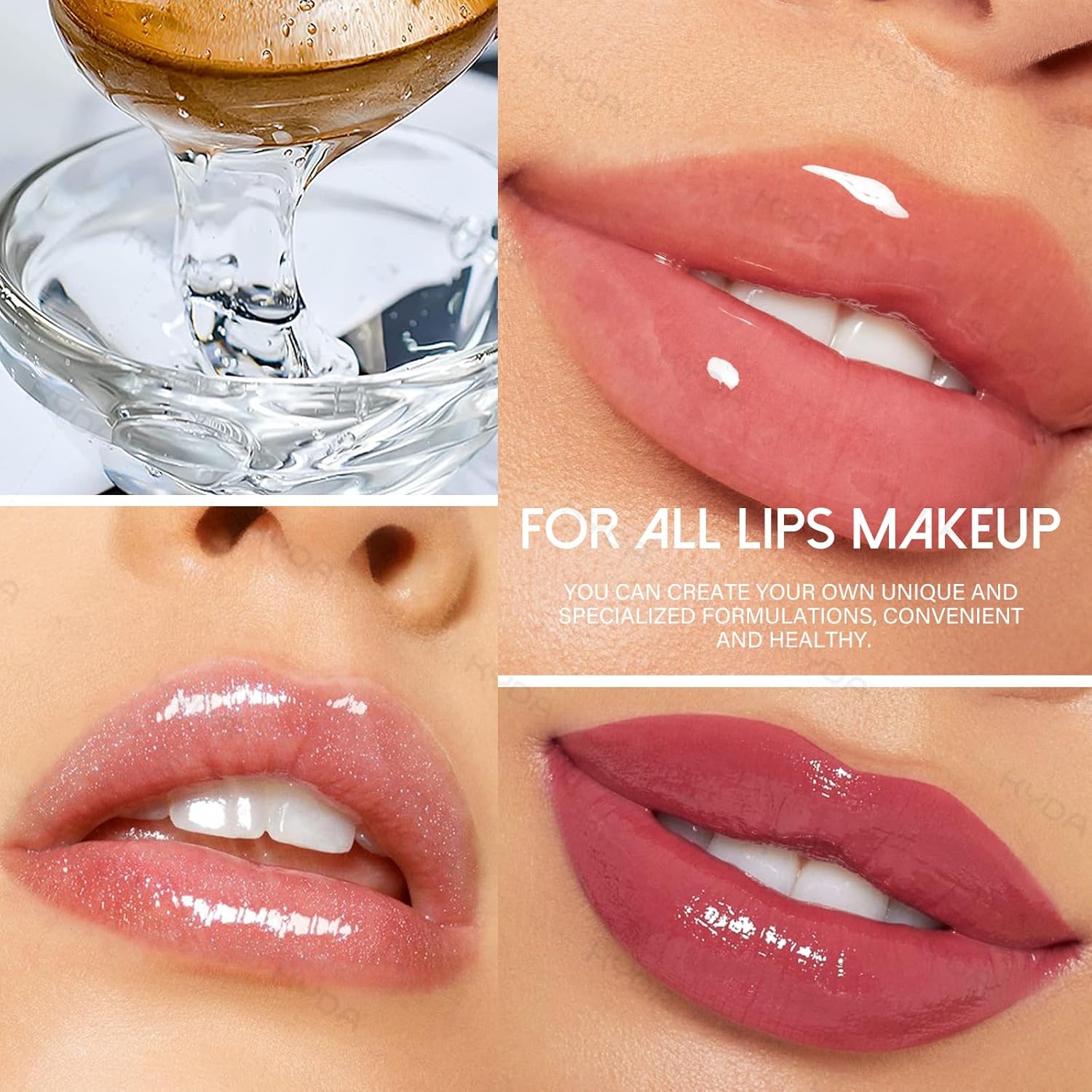 Kyda 200Ml Moisturize Lip Gloss Base,Material Lip Makeup Primers, Non-Stick Lipstick Primer Lip Gloss Base For Diy Handmade Lip Balms Lip Gloss-200G : Beauty & Personal Care