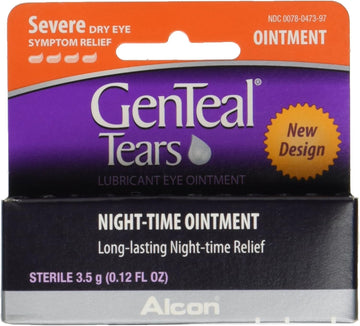 Genteal Tears Lubricant Eye Ointment, Night-Time Ointment 0.12 Oz