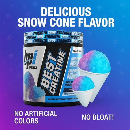Bpi Sports Best Creatine - Creatine Monohydrate Powder For Men & Women, Himalayan Salt - Strength, Pump, Muscle Growth, Muscle Definition - No Bloat - Watermelon Cooler - 50 Servings - 10.58 Ounce