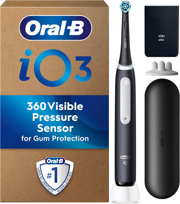 Oral-B Smart 6 Electric Toothbrushes For Adults, App Connected Handle, 3 Toothbrush Heads & Travel Case, 5 Modes, Teeth Whitening, 2 Pin Uk Plug, 6000N