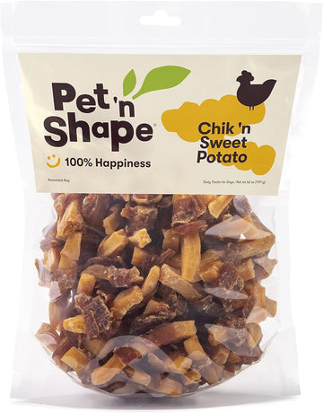 Pet 'n Shape Sweet Potato Chews – Natural Chicken Wrapped Sweet Potato Dog Treats - 42 Ounce