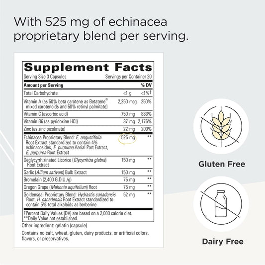 Integrative Therapeutics - Ehb (Echinacosides, Hydrastine, Berberine) - Immune Supporting Nutrients* - 60 Capsules