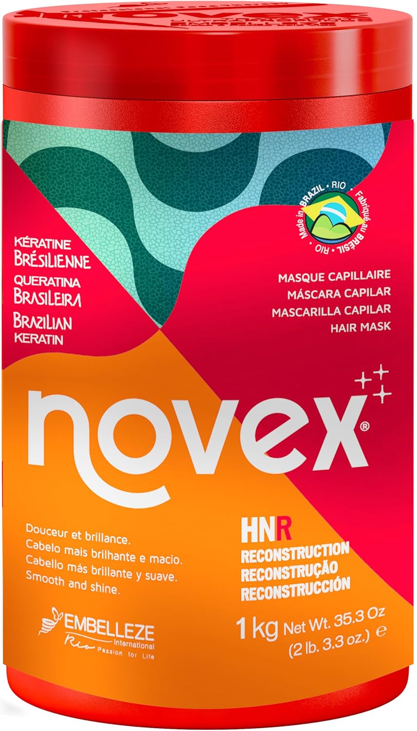 Novex Brazilian Keratin Extra Deep Hair Care Cream 1Kg/35.3Oz