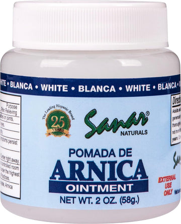 Sanar Naturals Arnica Clear Ointment Relief, 2 oz - Fast Action for Jo