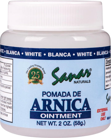 Sanar Naturals Clear Arnica Ointment 2 Oz - For Pain Relief And Bruises – Soothing Relief Of Muscles Soreness, Joint Pain, Lower Back Pain, And Body - With Menthol And Camphor