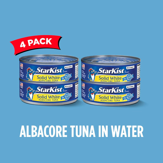 StarKist Solid White Albacore Tuna in Water, 5 Ounce (Pack of 4)