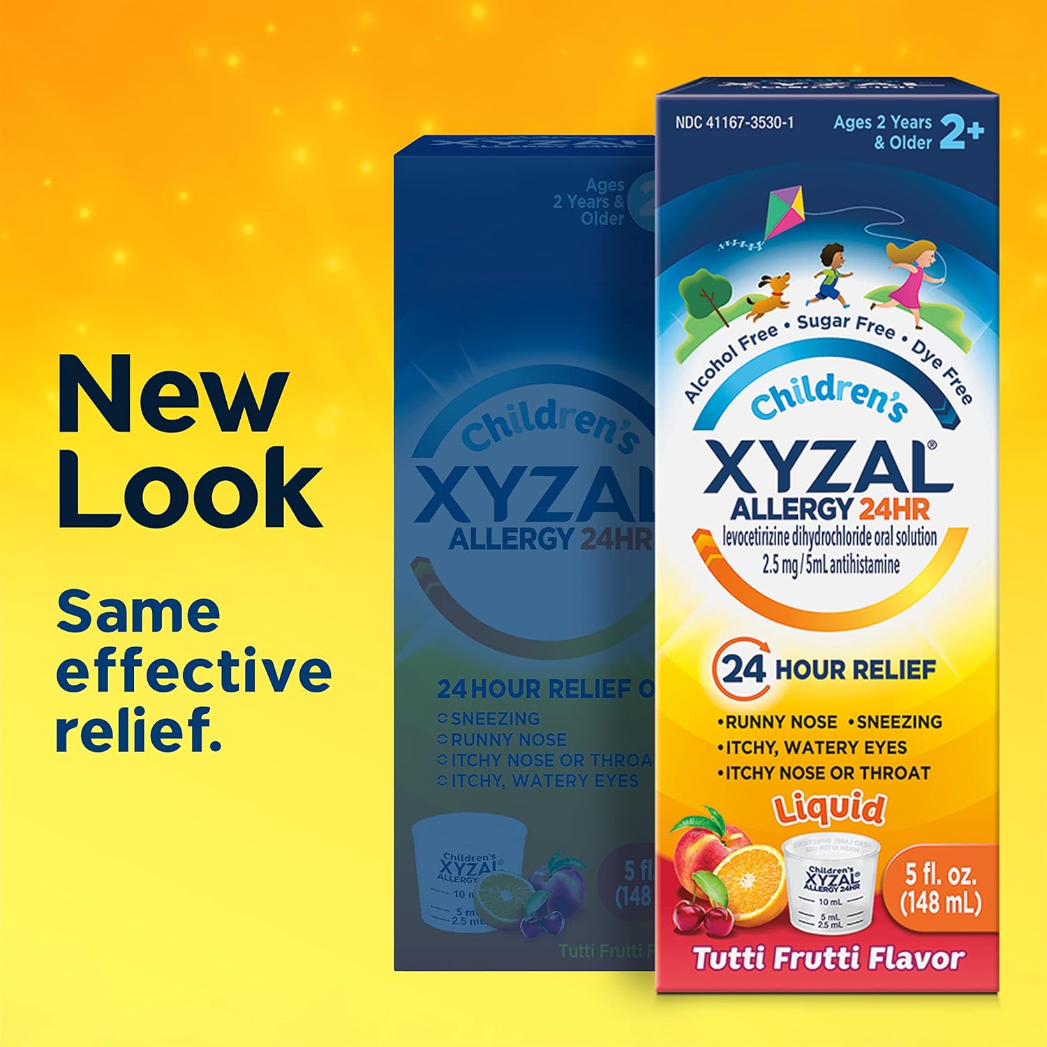 Xyzal Children's Oral Solution, 5 fl. oz., 24-Hour Allergy Relief for Kids, Tutti Frutti Flavor : Health & Household