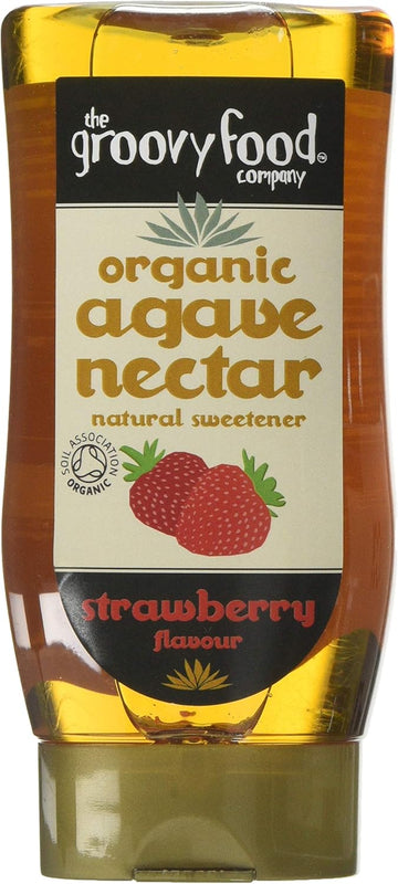 Groovy Food Company, Organic Agave Nectar, Strawberry, 750 Ml (Pack Of 3)