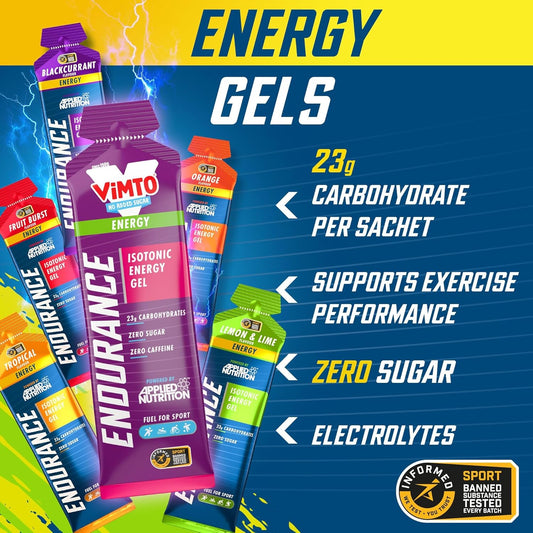 Isotonic | Caffeine Free Energy Gel | Performance-Enhancing Formula | Zero Fat Zero Sugar | 23G Carbohydrates (Pack Of 20 X 60G) (Fruit Burst)