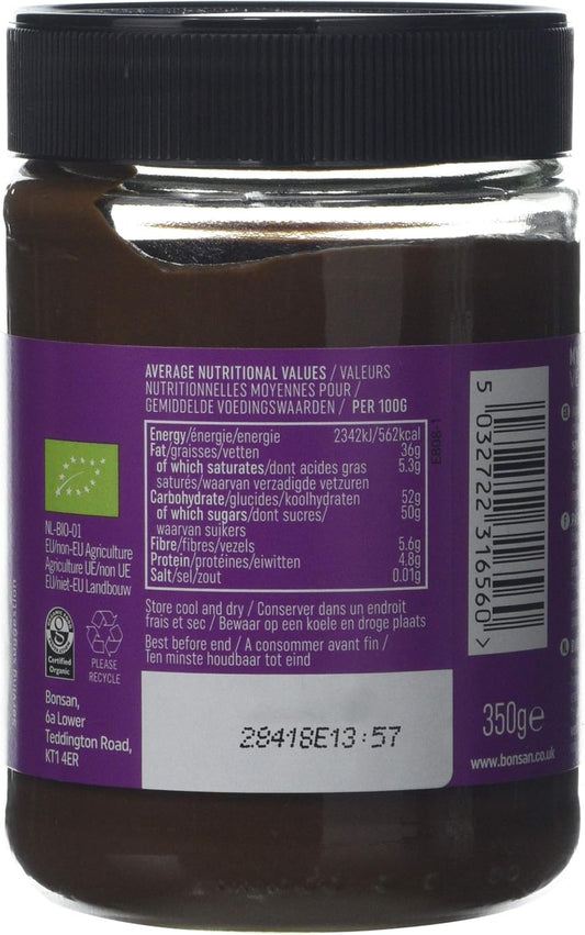 Bonsan Organic Vegan Mylk Hazelnut Cocoa Spread, 350 g, (Pack of 6)