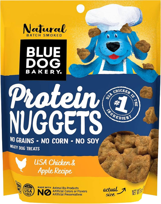 Blue Dog Bakery, Case Pack Natural Protein Nuggets, Chicken & Apple, 6 Oz (Pack Of 8)